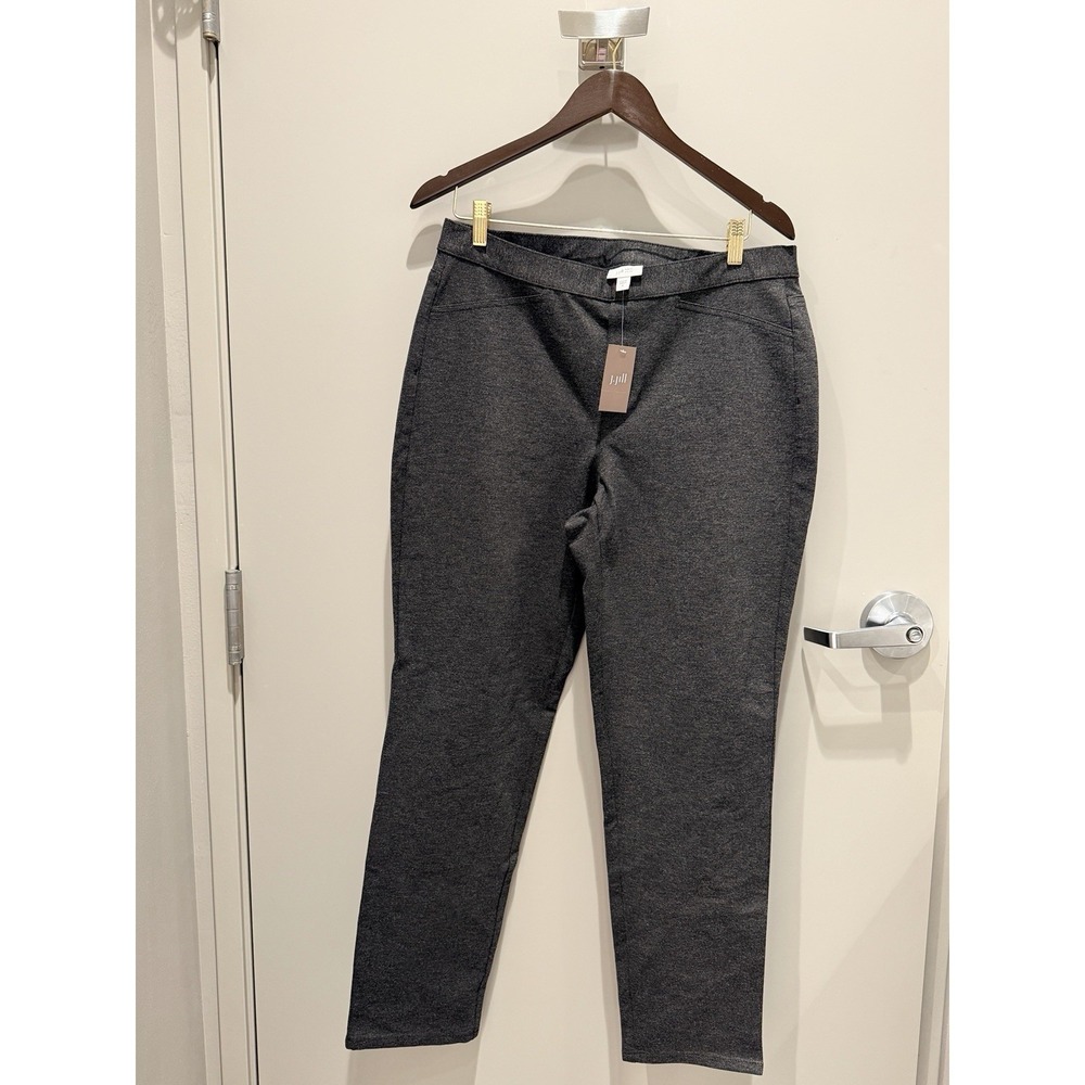 J.Jill Medium Women's Pants NWT Ponte Slim Leg in Charcoal Business Casual
